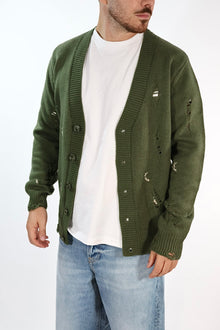 Cardigan 616 strappi misto lana GIANNI LUPO