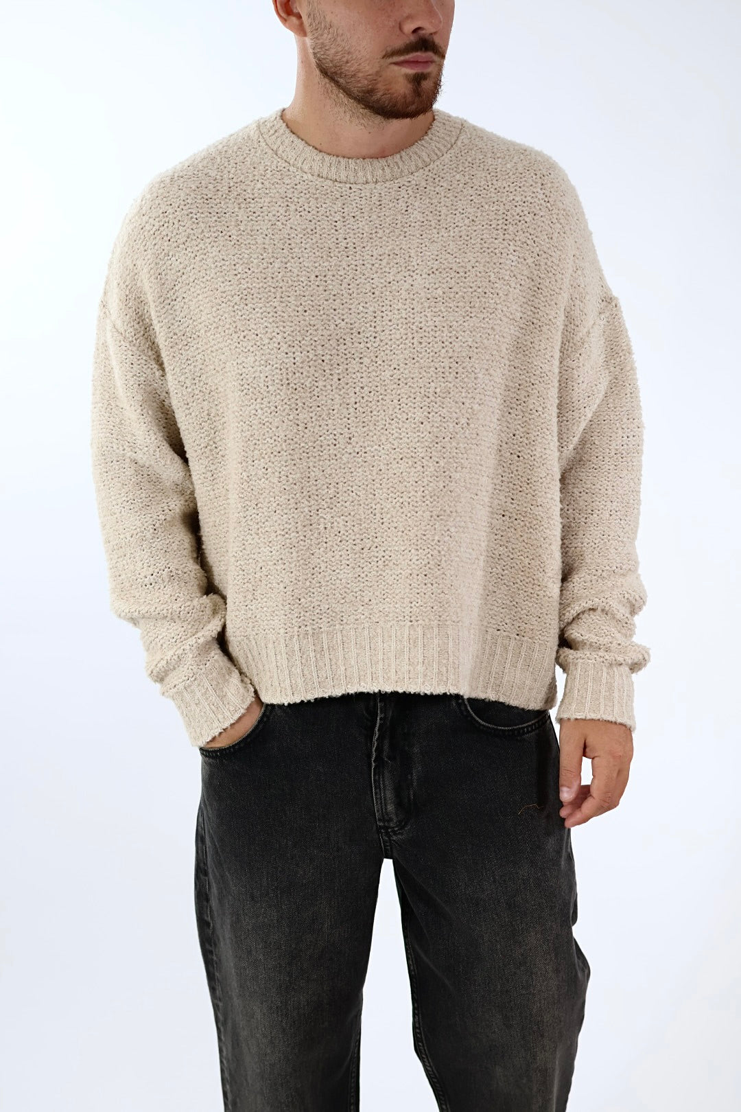 Maglione boucle cropped fit M65 OVERD