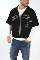 T-shirt manica corta baseball cropped velluto 362 BERNA
