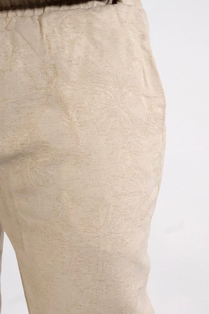 Pantalaccio ricamato misto lino  015TB GIANNI LUPO