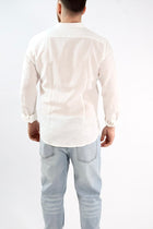 Camicia lino/cotone collo coreana C25 OVER-D