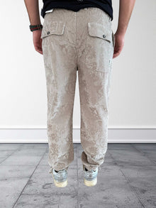 Pantalone devorè in velluto  ricamato 143 BERNA