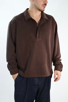 Polo felpa fi4321162 mezza zip viscosa BL11