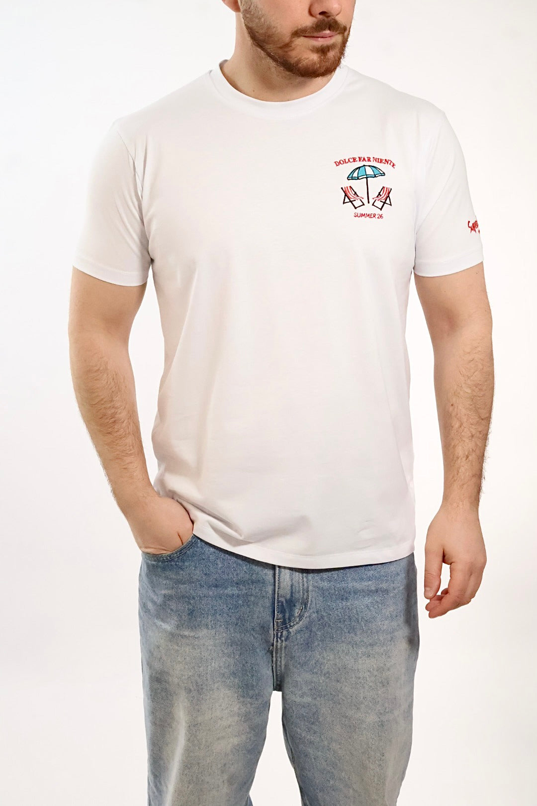 T-shirt ricamo dolce far niente 1823 SUPERCULTURE
