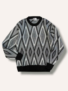 Maglione girocollo jacquard fin.7 BERNA
