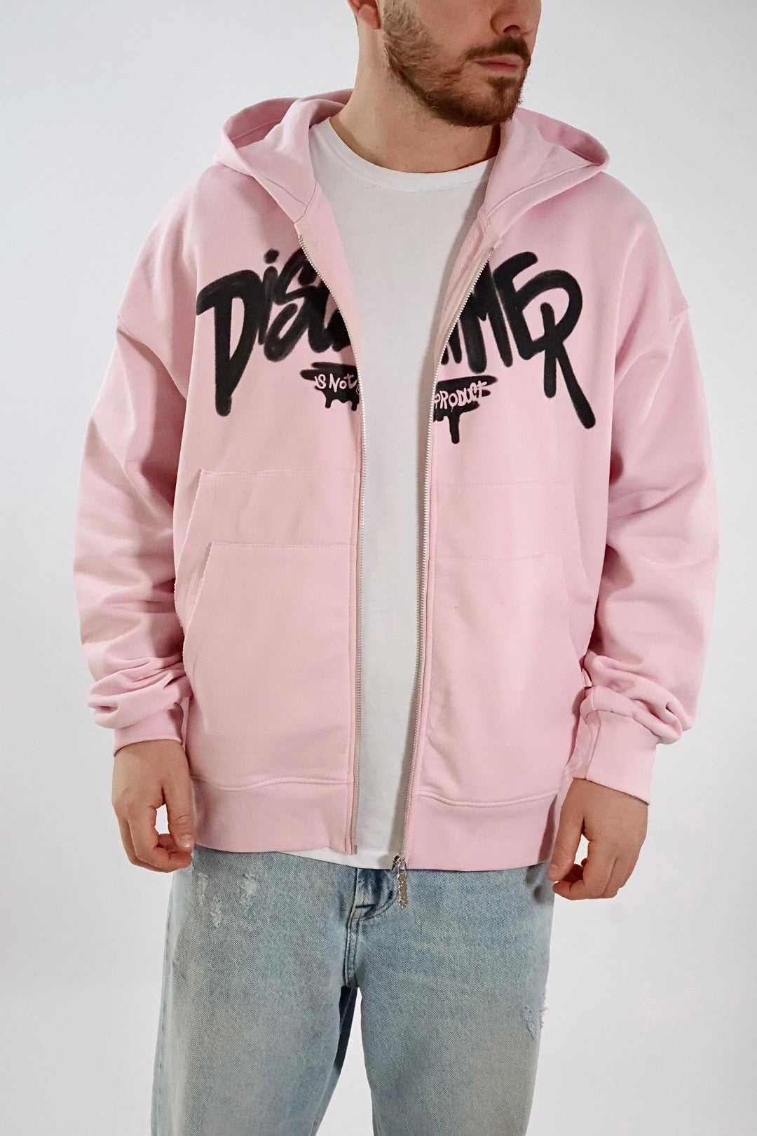Felpa zip logo 476 DISCLAIMER