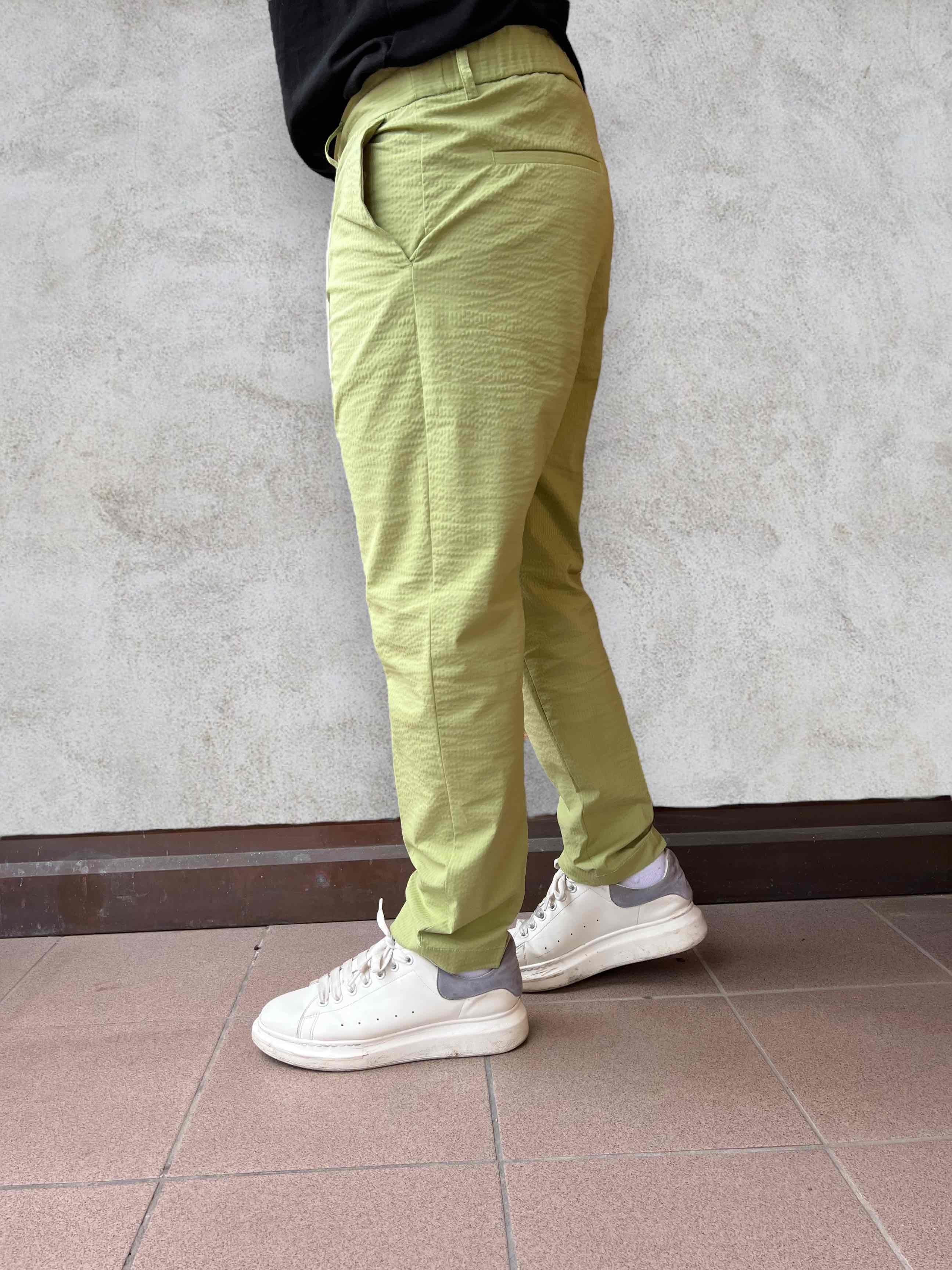 Pantalone capri slim fit goffrato OVERD