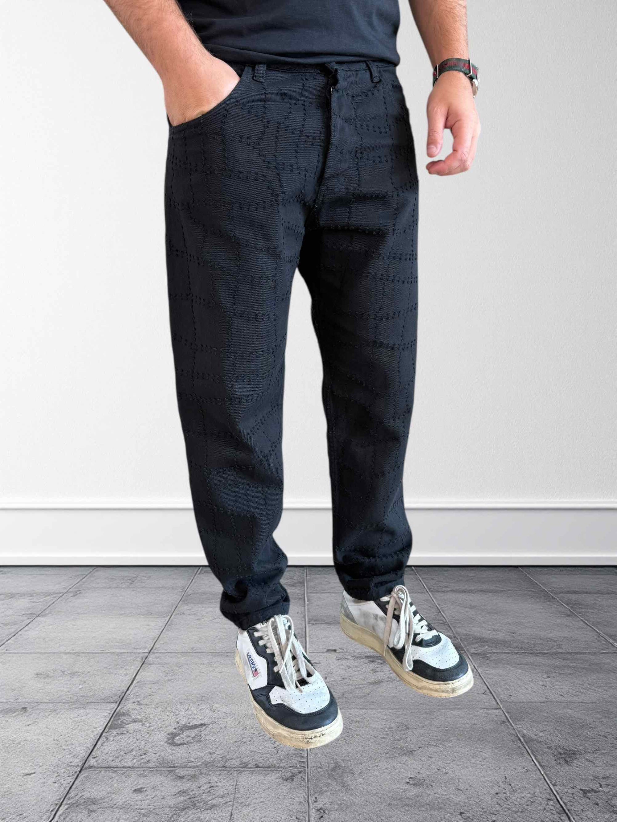 Pantalone 5 tasche lavorato P61 OVERD