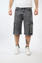 Bermuda denim cargo blitch 412  BL11