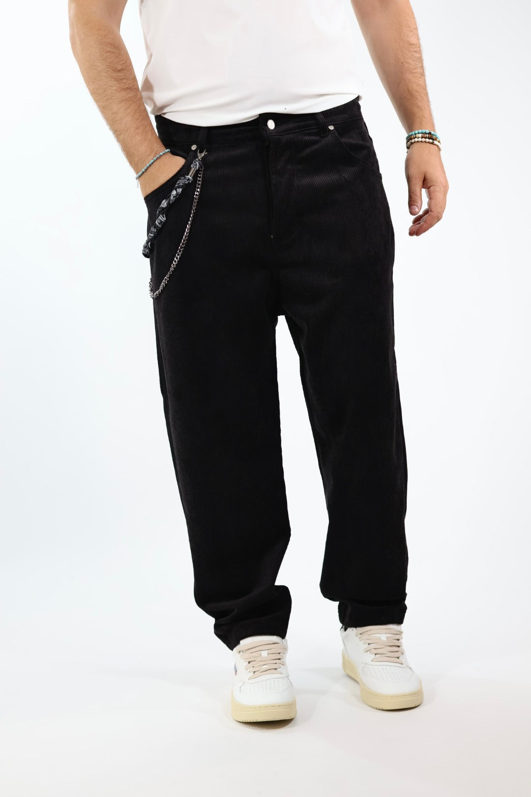 Pantalone velluto tapered fit P83 OVERD