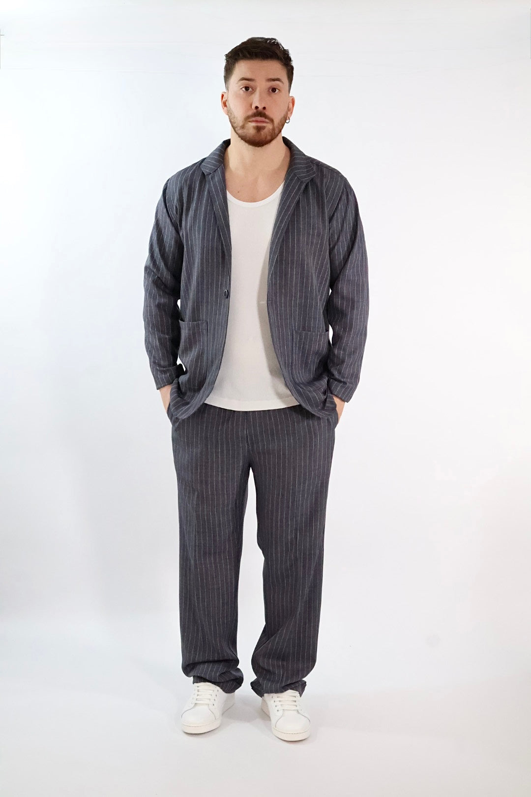 Pantalaccio anti fit gessato P51 OVER-D