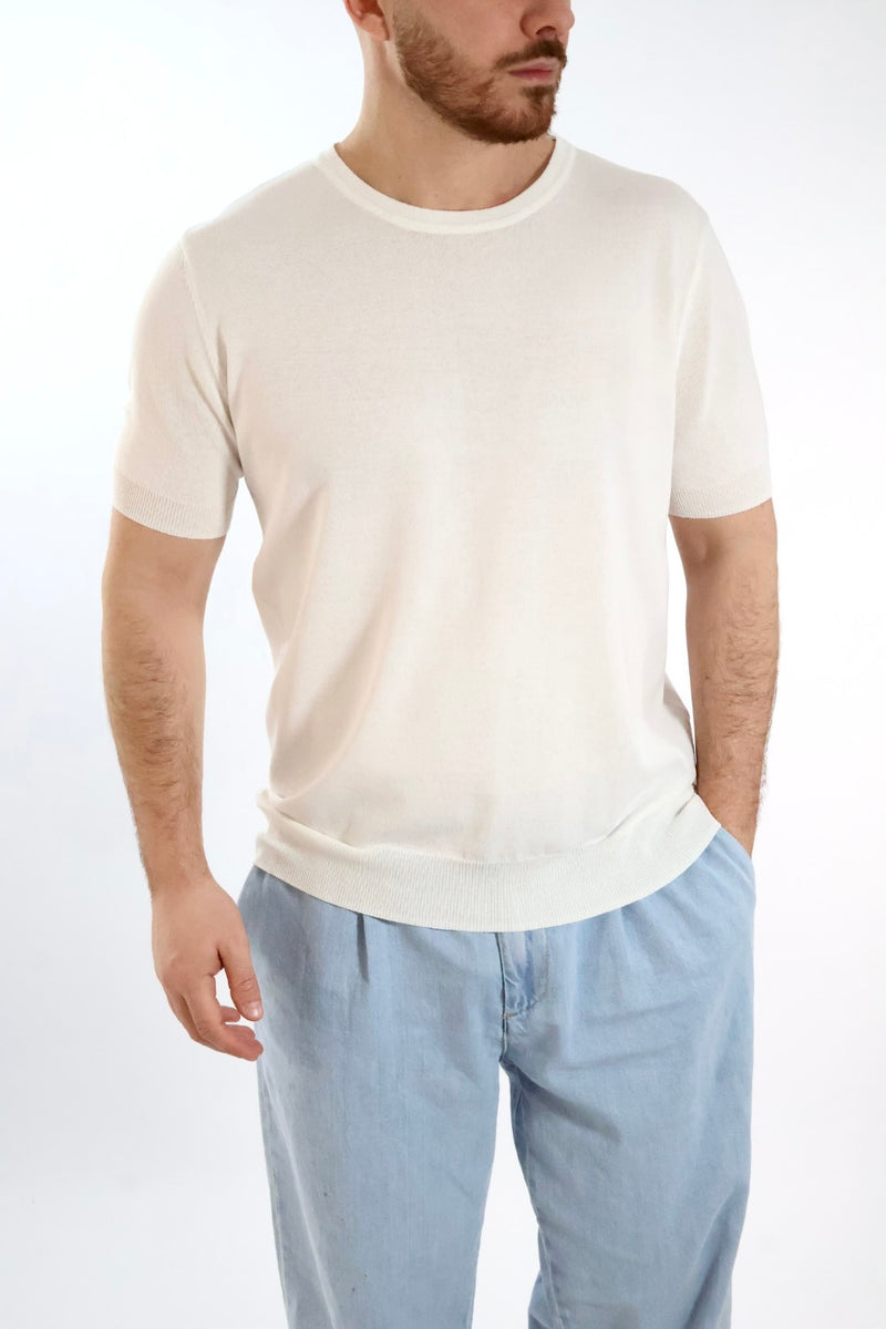 T-shirt in maglia lino/viscosa 335  LANDEK