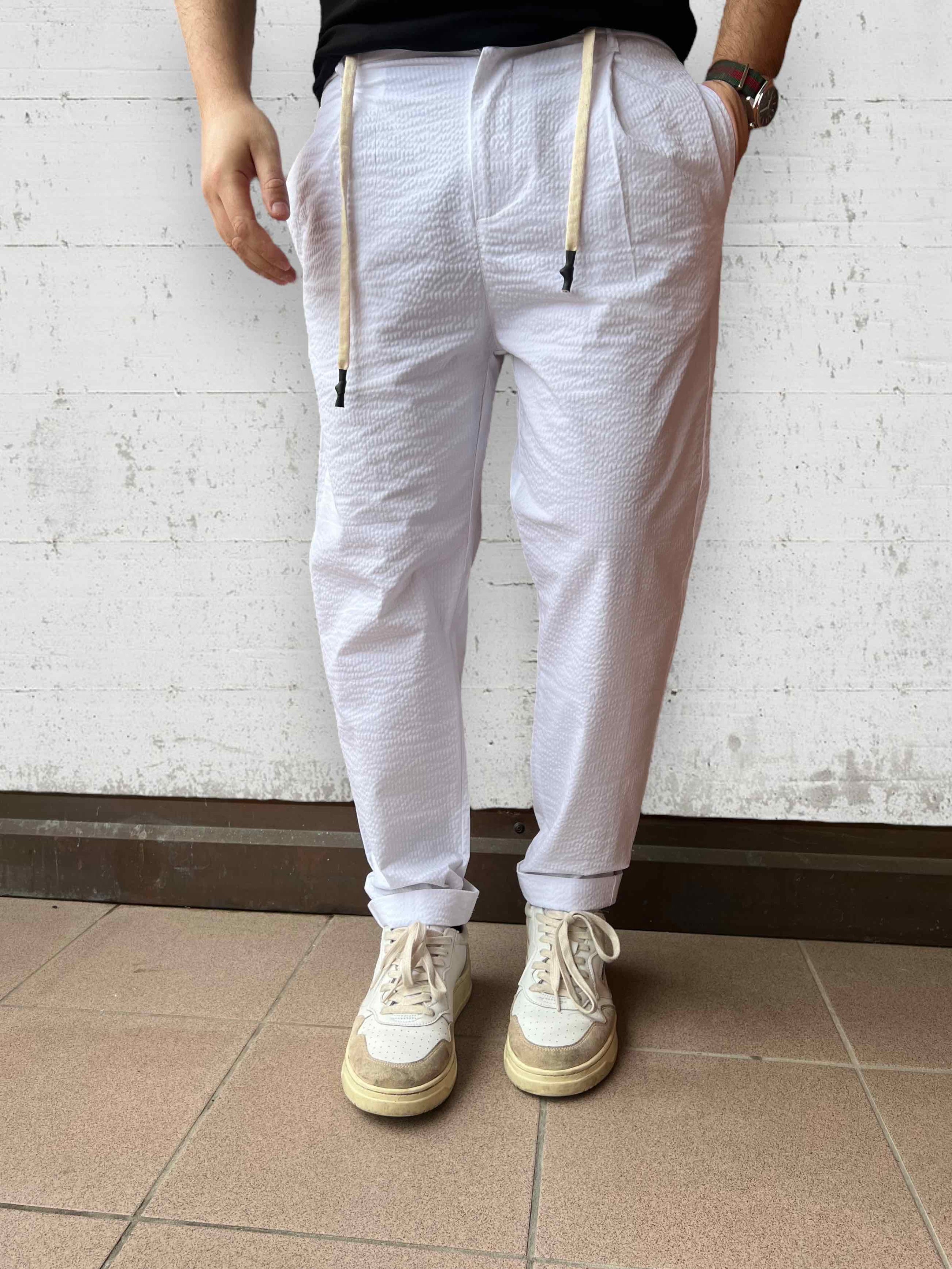 Pantalone goffrato BL11