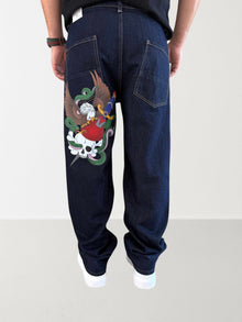 Jeans palazzo stampa 098 BERNA