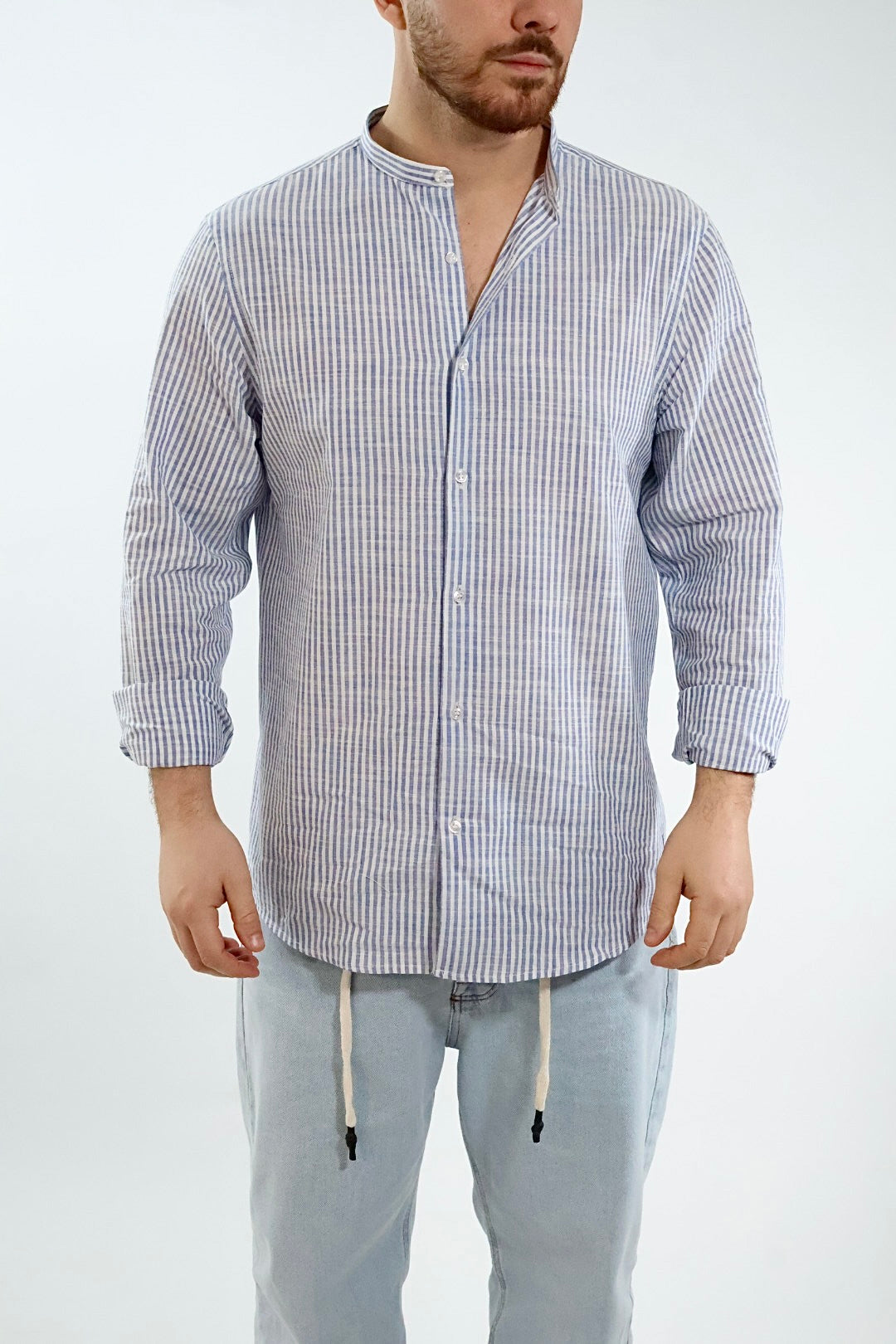 Camicia righe lino RIG6 WHY NOT BRAND