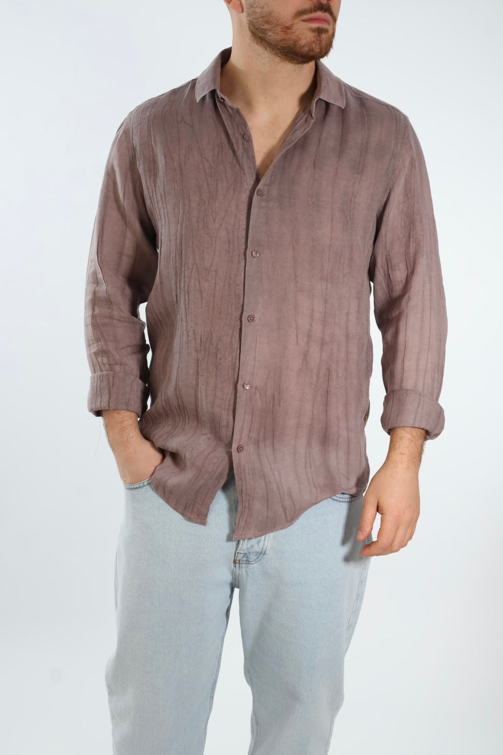 Camicia misto tencel 831S GIANNI LUPO