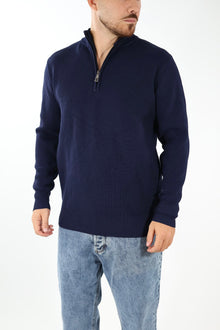 Maglioncino M70 lupetto zip Blu OVERD