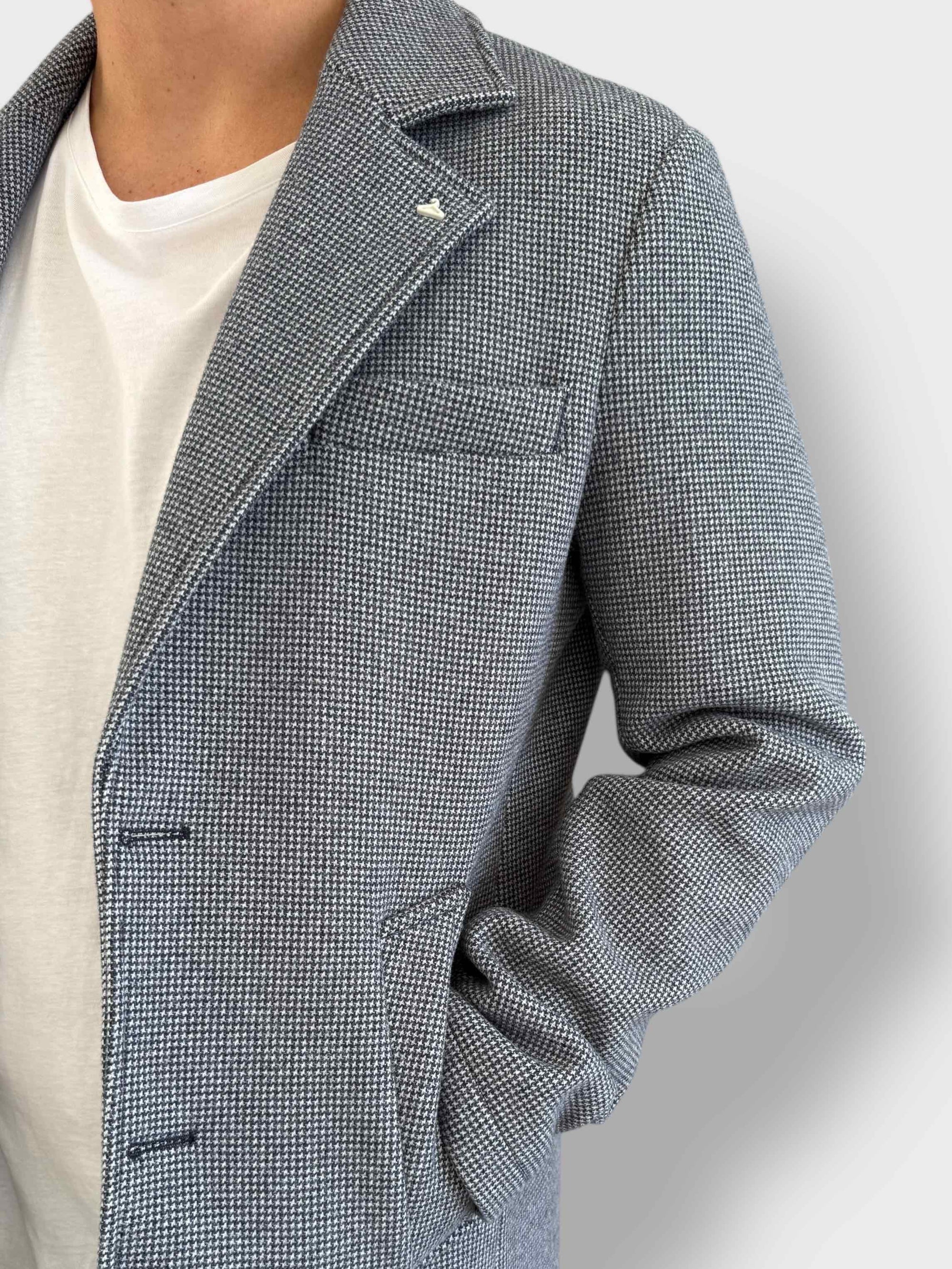 Cappotto monopetto pied de poule 048  BERNA