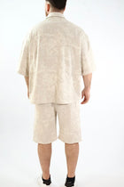 Camicia m/m paisley ricamato lino/cotone 255 BERNA