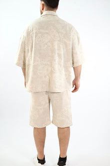 Camicia m/m paisley ricamato lino/cotone 255 BERNA