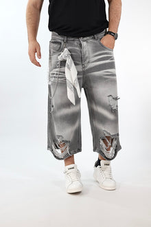 Bermuda strappi denim 200-5 J.W