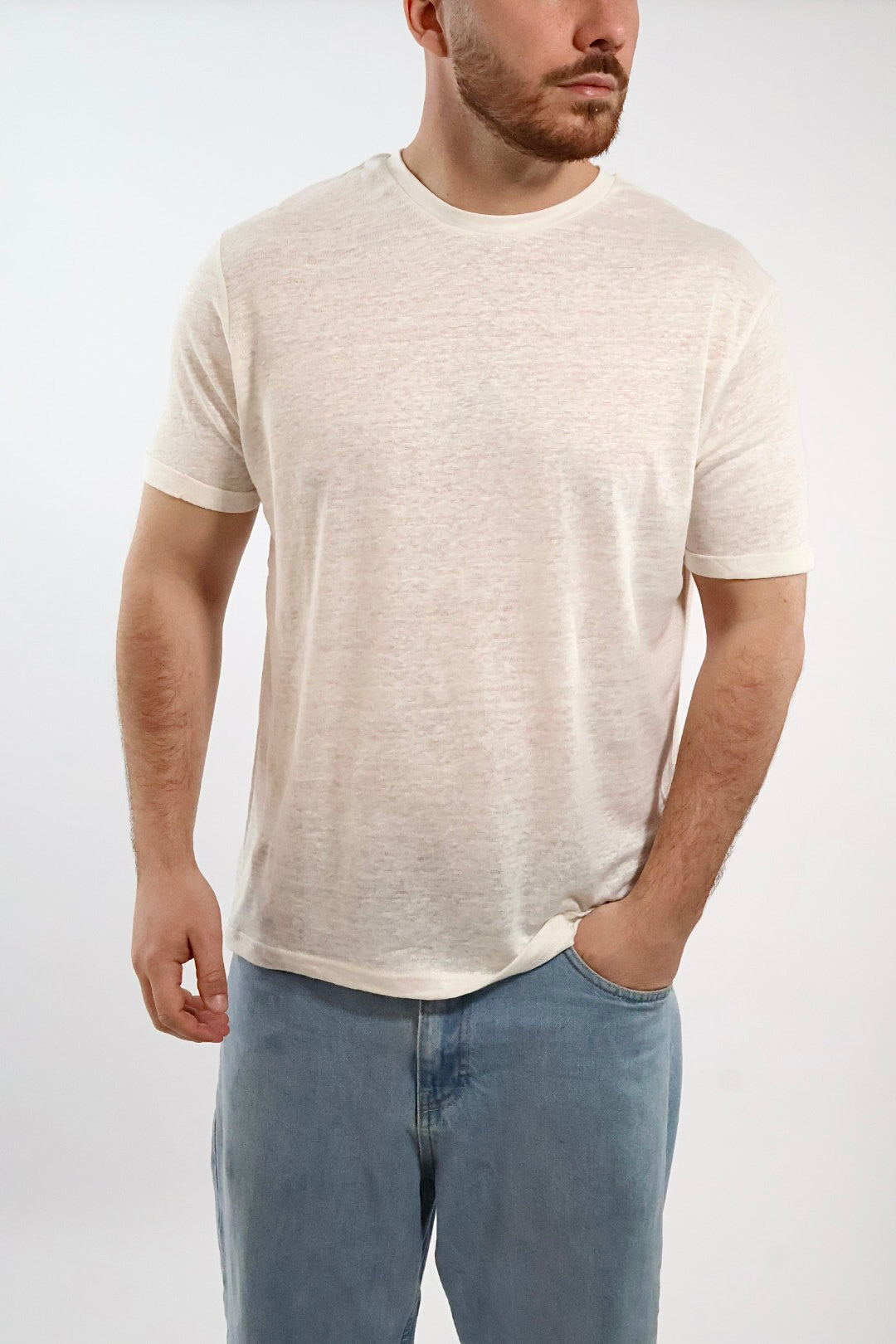 T-shirt lino 087Q GIANNI LUPO
