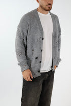 Cardigan strappi destroyed cropped fit  M54 OVERD