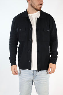 Cardigan 044 polo punto milano nero BERNA