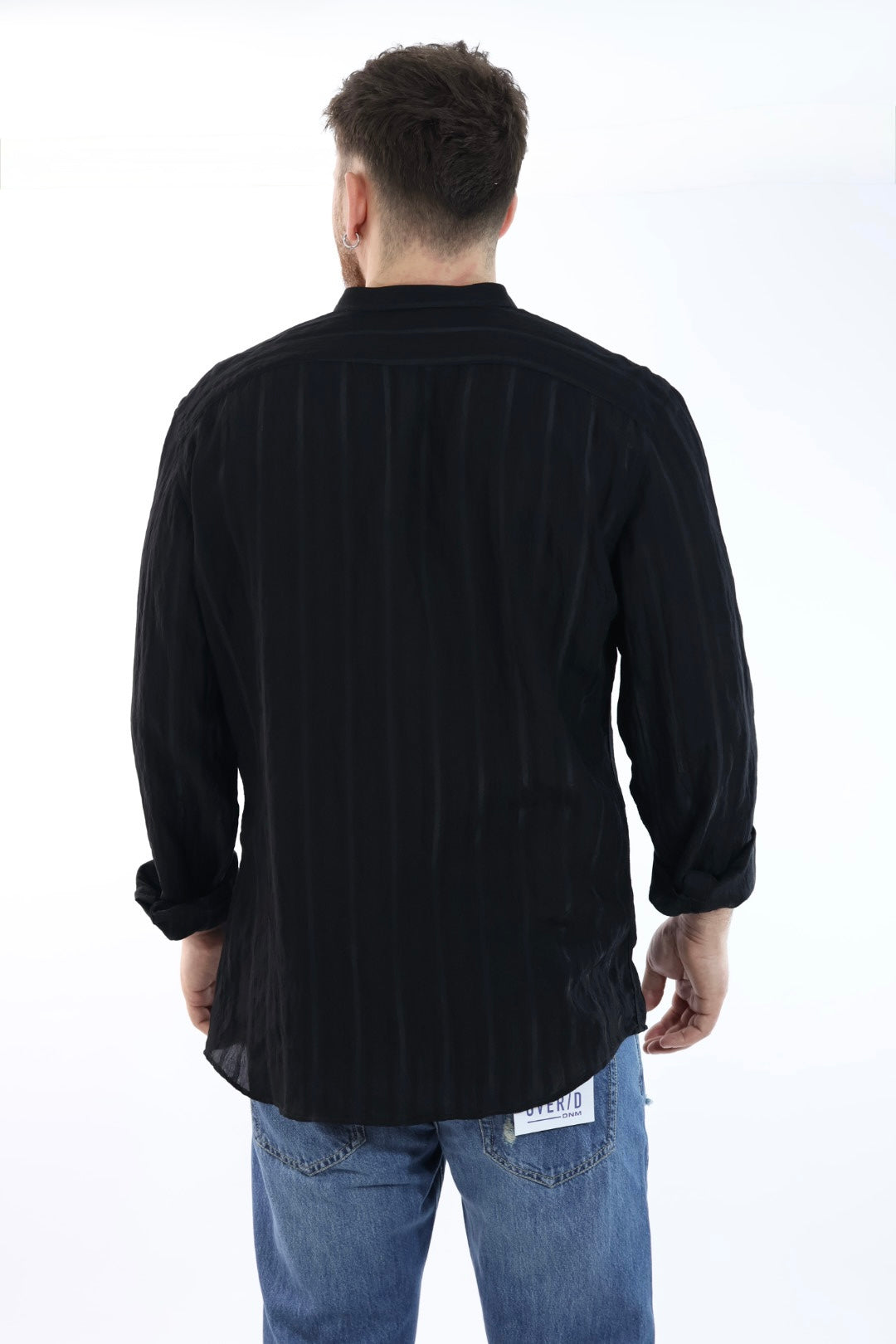 Camicia viscosa m/l collo coreana C57 OVER-D