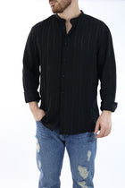 Camicia viscosa m/l collo coreana C57 OVER-D