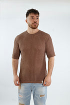 T shirt in maglia traforata gaggio 56 BL11