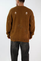 Cardigan strappi destroyed cropped fit  M54 OVERD