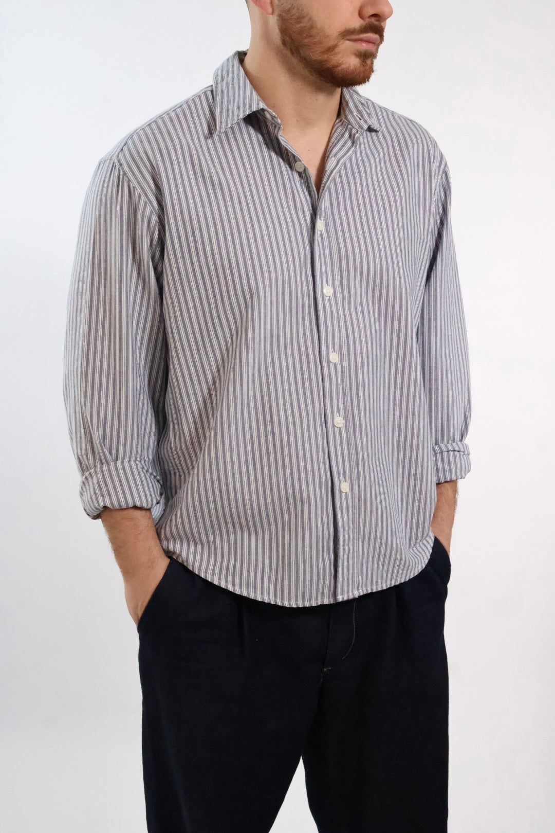 Camicia righe Oxford 696 ONLY E SONS
