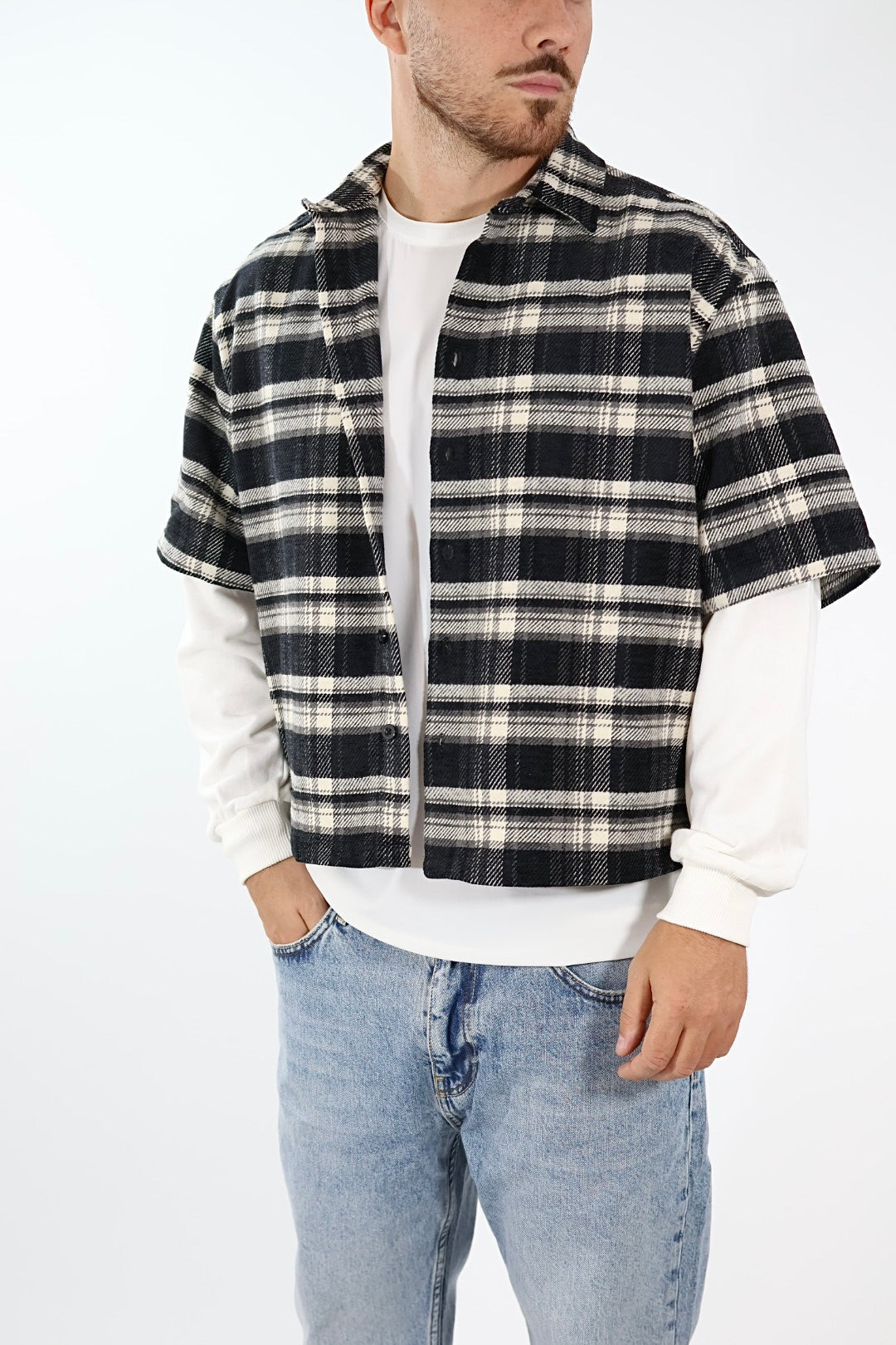 Camicia quadri + felpa 371 BERNA