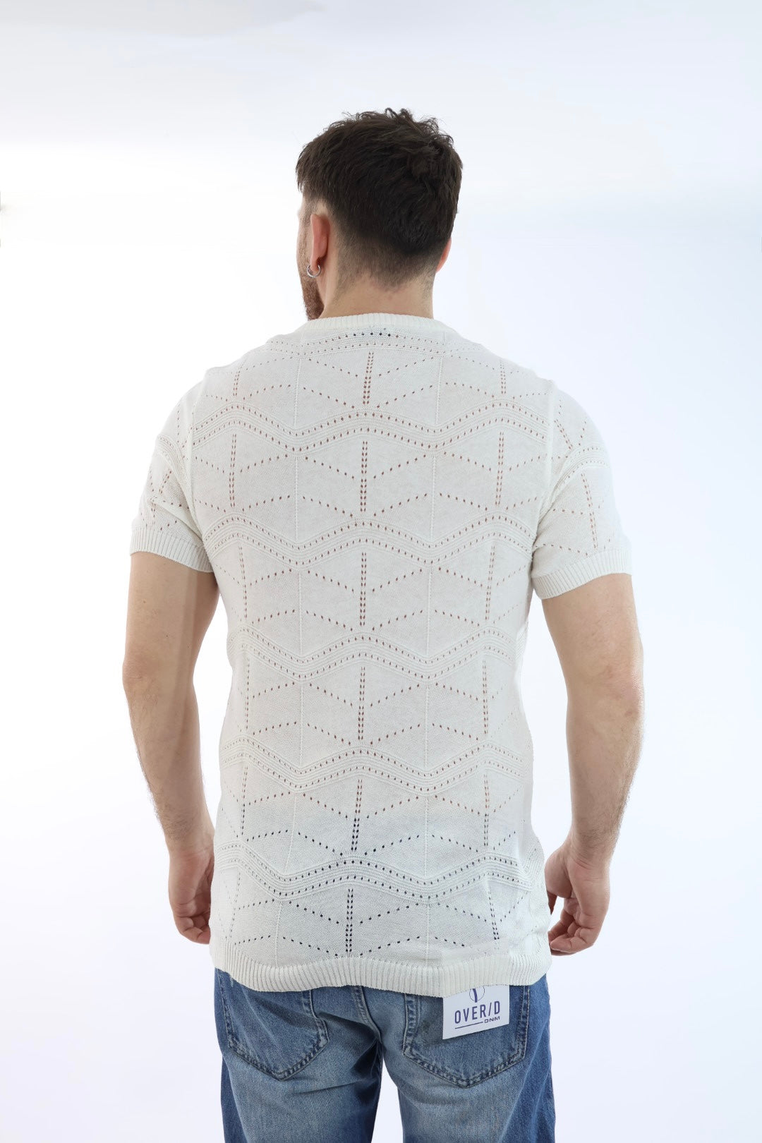 T-shirt in maglia m/m strutturata M43 OVER-D