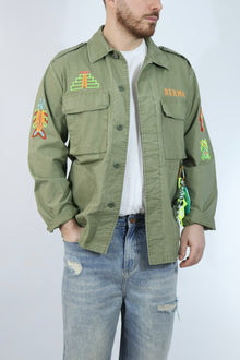 Overshirt ricami aztechi 282 BERNA