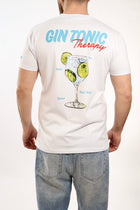 T-shirt ricamo gin tonic therapy A1905 SUPERCULTURE