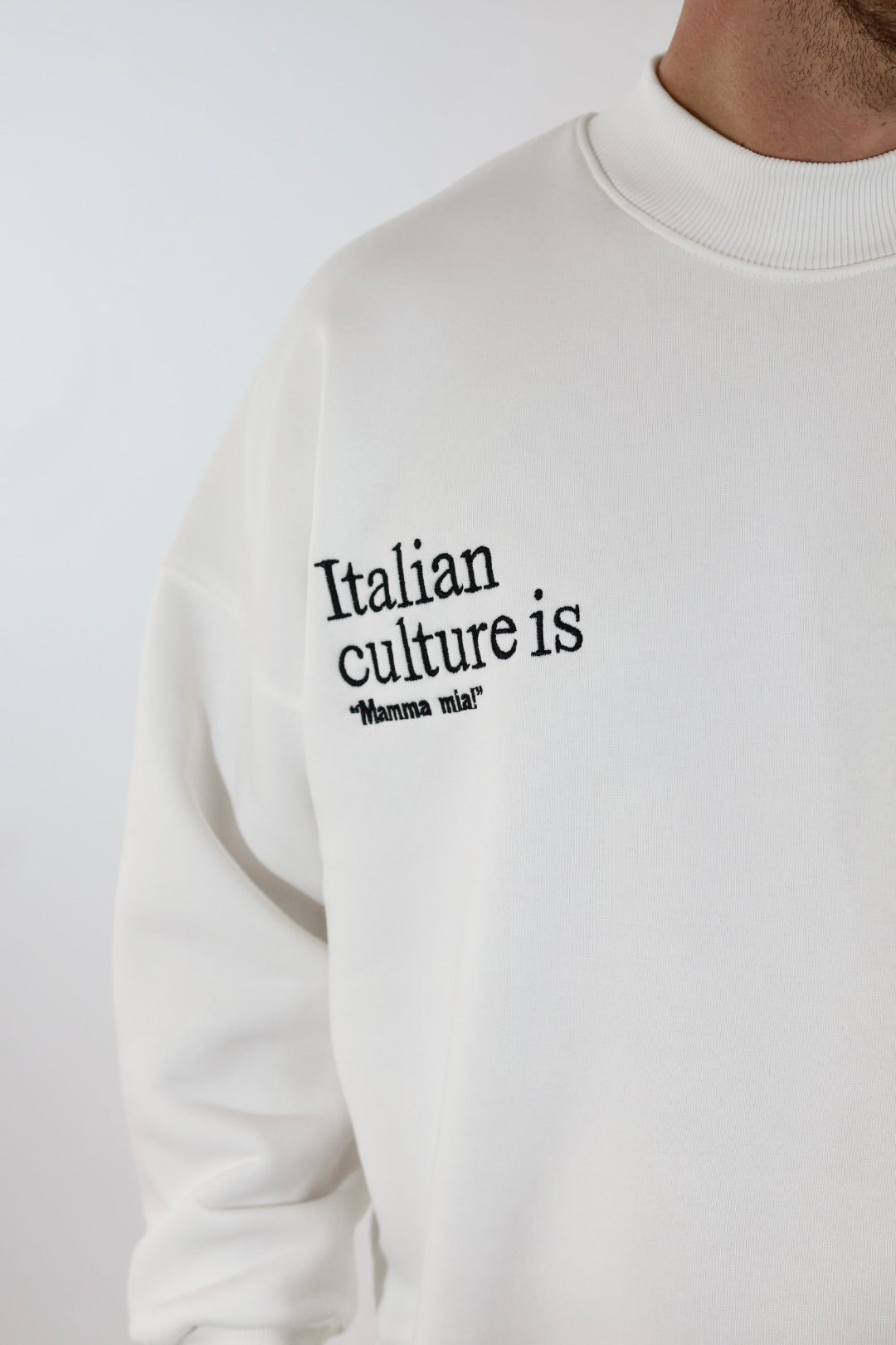 Felpa cropped italian culture 122 BERNA