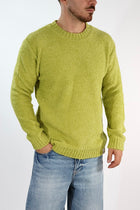 Maglione MACOMER371 verde giro bouclé BL11
