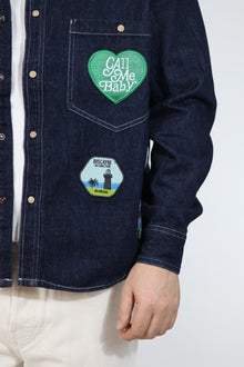 Giacca denim patch boxy 228 BERNA