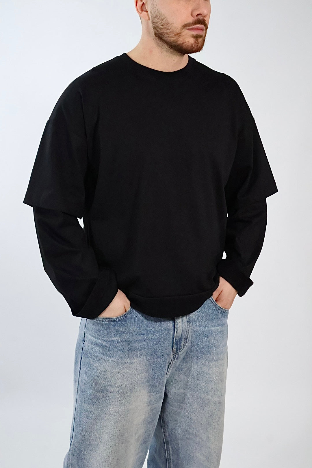 T-shirt doppia manica m/l 089 NEW JOB BRAND