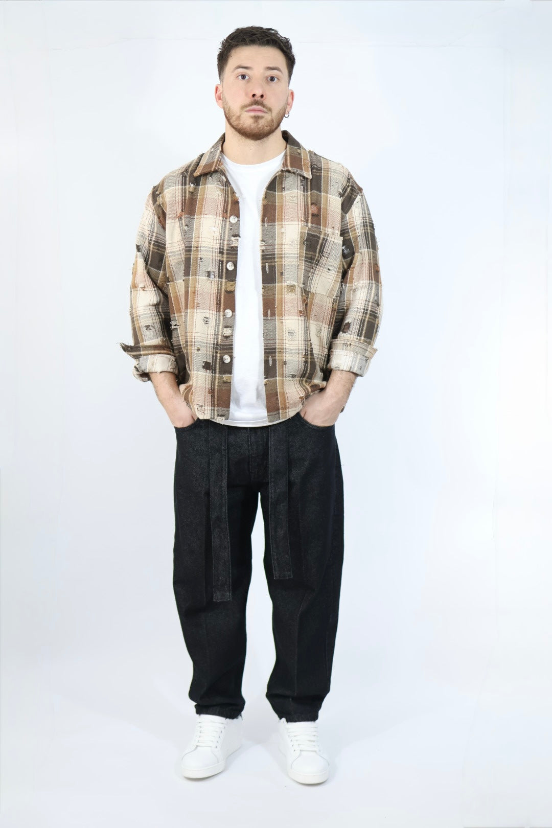 Overshirt cropped indian BLACKSUNDAY