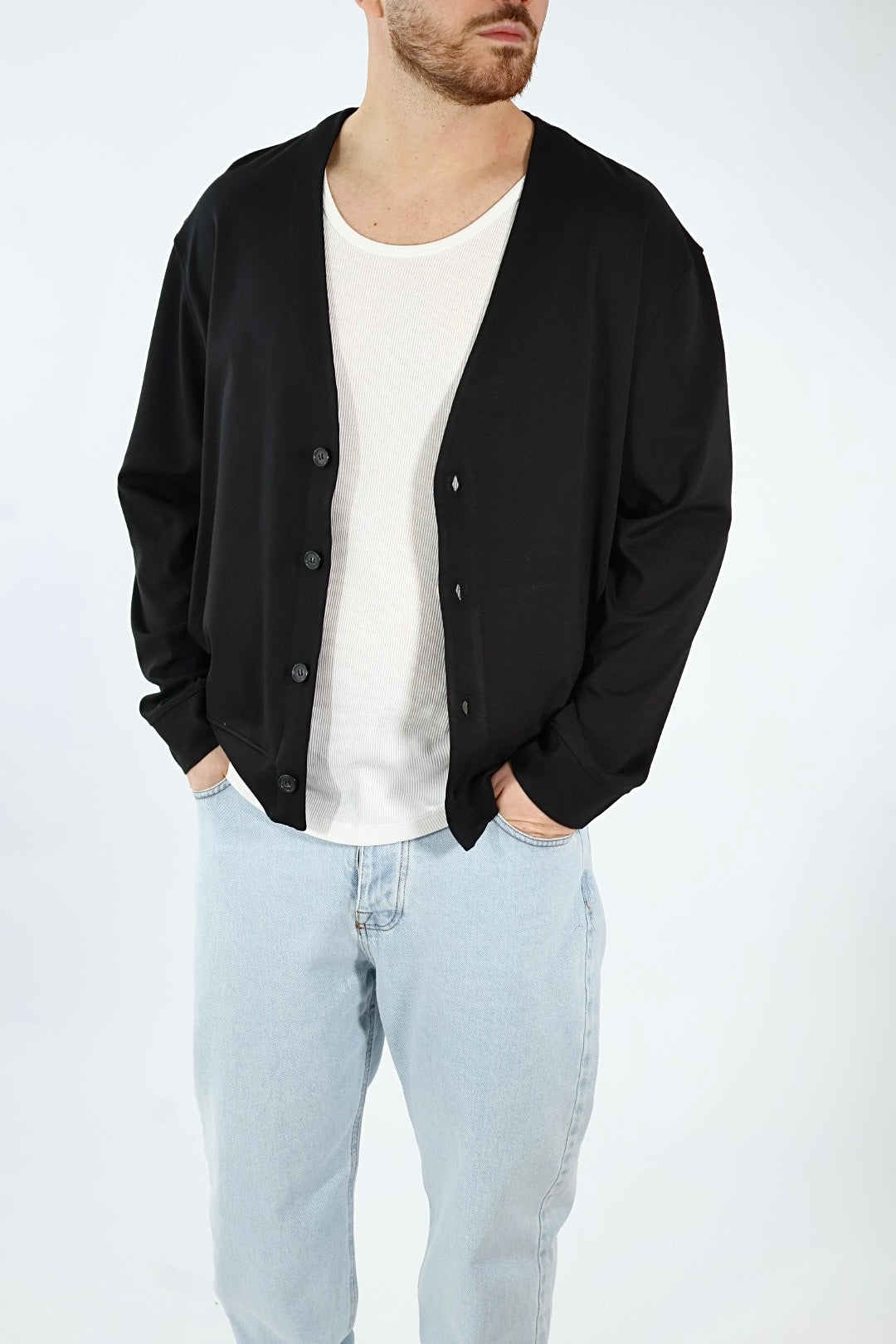 Cardigan viscosa punto Milano 001 BL11