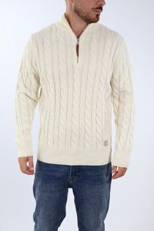 Maglione misto lana zip 632 GIANNI LUPO