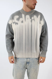 Maglione sfumato nero 757 DISCLAIMER