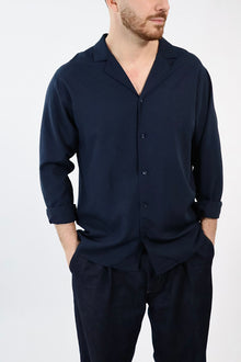 Camicia viscosa/lino 223 BERNA