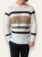 Maglione rasato rigato BL11