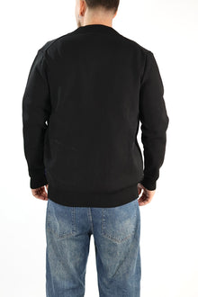 Maglioncino M14 nero lupetto full zip OVERD