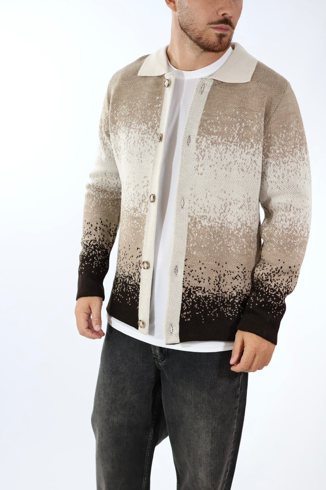 Cardigan colletto pixel M80 OVERD