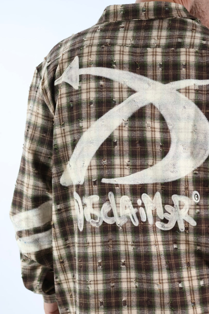 Camicia check flanella logo 840 DISCLAIMER